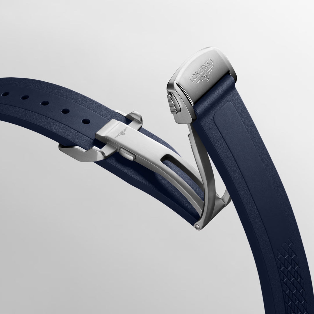 Longines orologio Conquest 38mm blu automatico acciaio L3.720.4.92.9