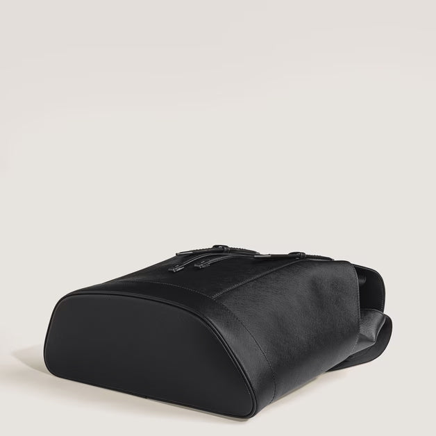 Montblanc medium Sartorial læder rygsæk sort 220421