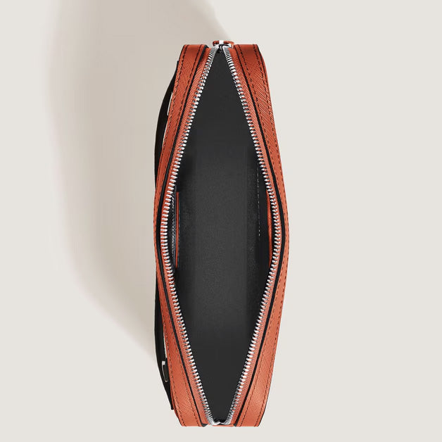 Montblanc liten mandarin Sartorial axelväska i läder 221576