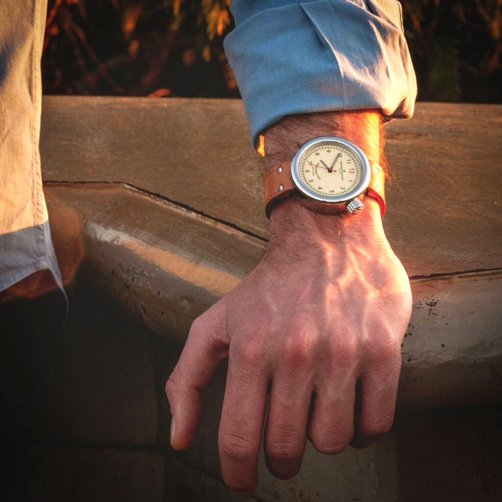 Giuliano Mazzuoli Manométer óra 45mm elefántcsont automata acél MRP01N