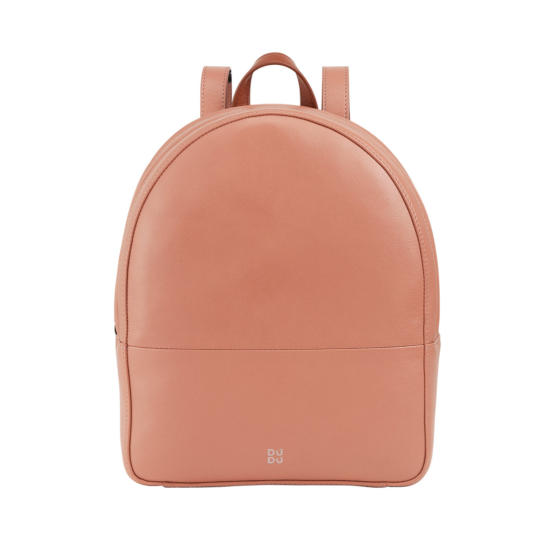 Rucsac de vară colorat pentru femei DUDU, din piele moale, multicolor, cu fermoar dublu