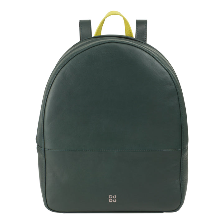 DUDU Women's Colorful Summer Backpack in Soft Leather Multicolor Backpack with Double Zip Zip