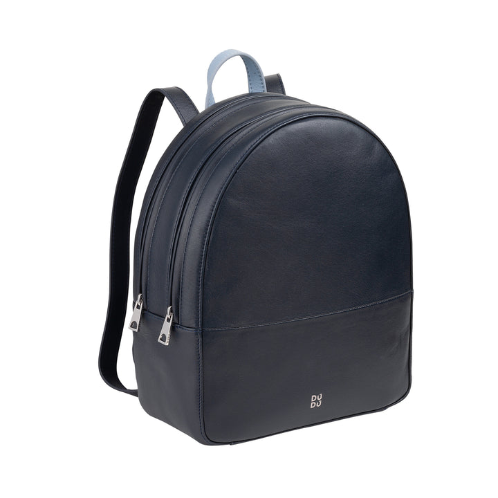 Dámský barevný letní batoh DUDU v měkkém koženém vícebarevném batohu s dvojitým zipem