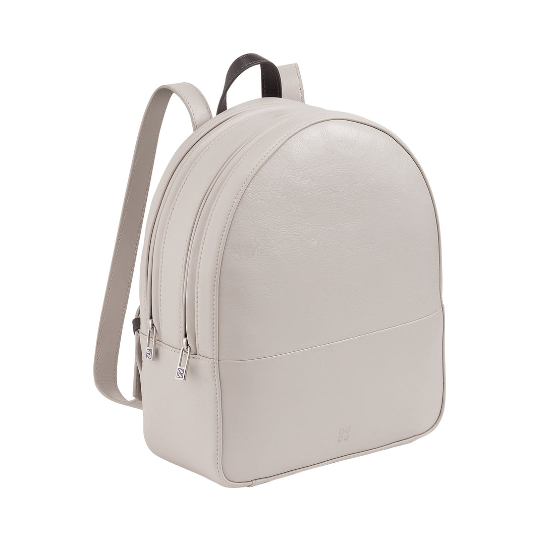 Rucsac de vară colorat pentru femei DUDU, din piele moale, multicolor, cu fermoar dublu