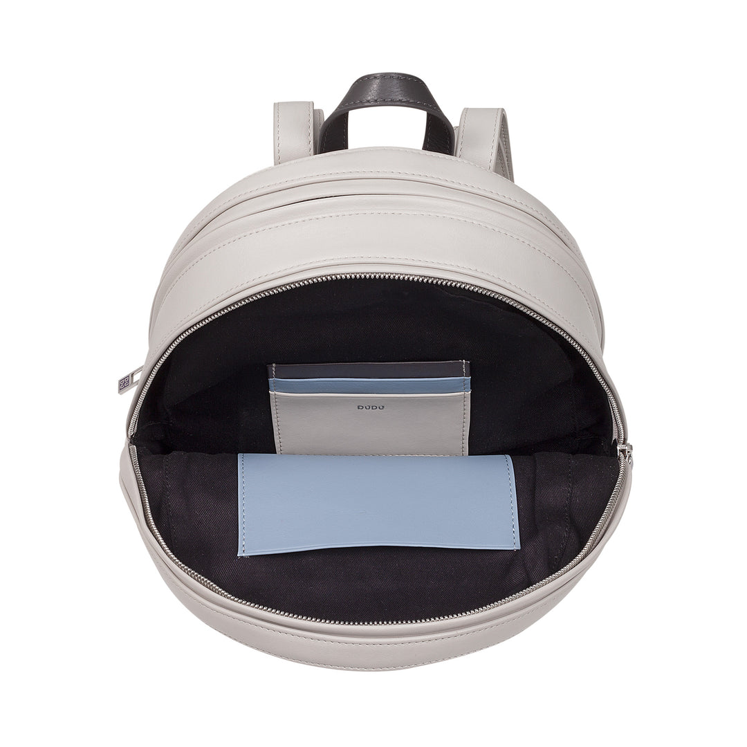 Rucsac de vară colorat pentru femei DUDU, din piele moale, multicolor, cu fermoar dublu