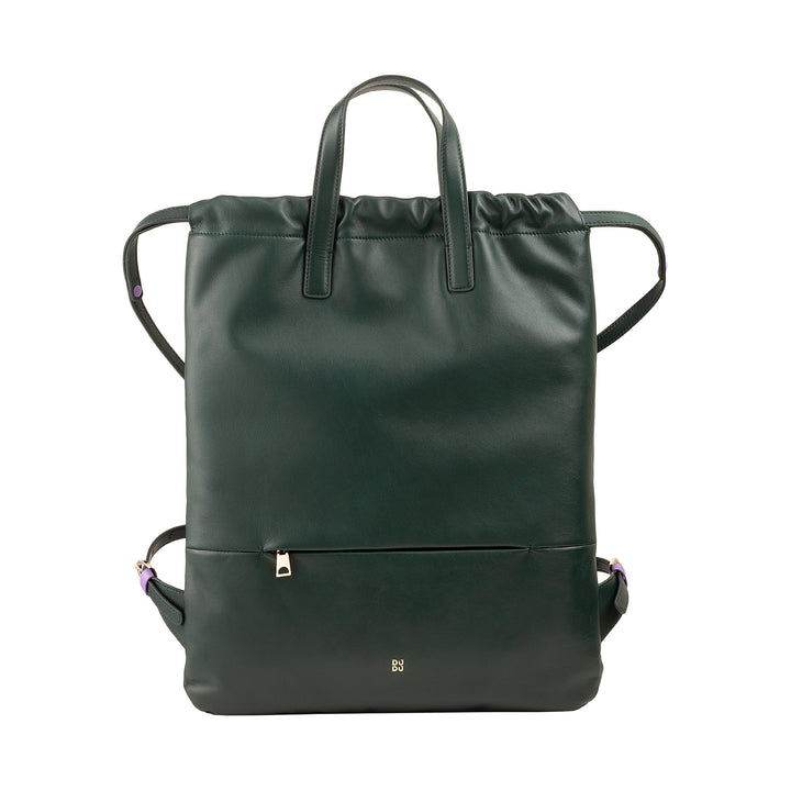 Γυναικείο σακίδιο πλάτης DUDU από μαλακό δέρμα, σακίδιο πλάτης με κορδόνι και μαγνητικό κουμπί, διπλή λαβή, απλό κομψό σακίδιο