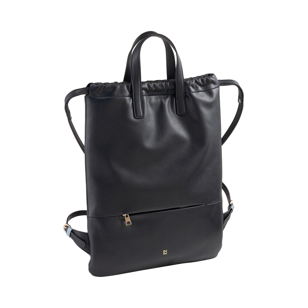 Γυναικείο σακίδιο πλάτης DUDU από μαλακό δέρμα, σακίδιο πλάτης με κορδόνι και μαγνητικό κουμπί, διπλή λαβή, απλό κομψό σακίδιο