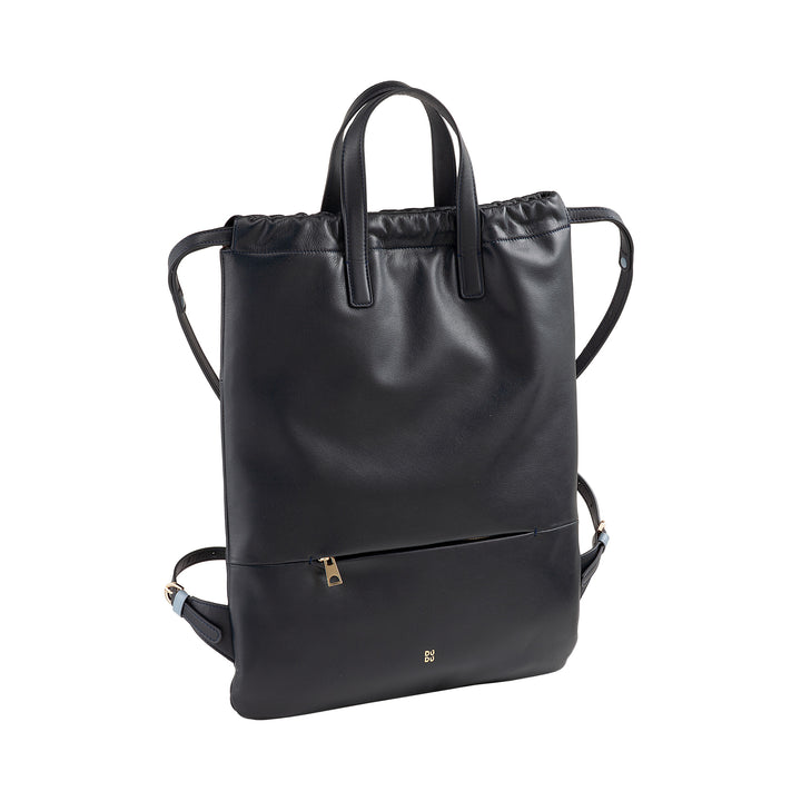 Γυναικείο σακίδιο πλάτης DUDU από μαλακό δέρμα, σακίδιο πλάτης με κορδόνι και μαγνητικό κουμπί, διπλή λαβή, απλό κομψό σακίδιο