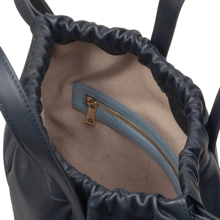 Γυναικείο σακίδιο πλάτης DUDU από μαλακό δέρμα, σακίδιο πλάτης με κορδόνι και μαγνητικό κουμπί, διπλή λαβή, απλό κομψό σακίδιο