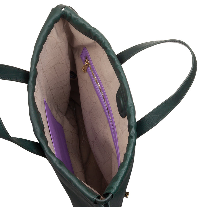 Γυναικείο σακίδιο πλάτης DUDU από μαλακό δέρμα, σακίδιο πλάτης με κορδόνι και μαγνητικό κουμπί, διπλή λαβή, απλό κομψό σακίδιο