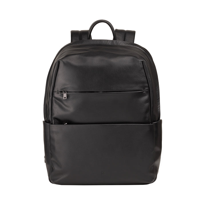 DUDU Unisex Leather Travel Backpack for Men and Women - Stylish and Durable Backpack for Tablet, Hiking and Work - Adjustable Shoulder Straps and Ergonomic Design