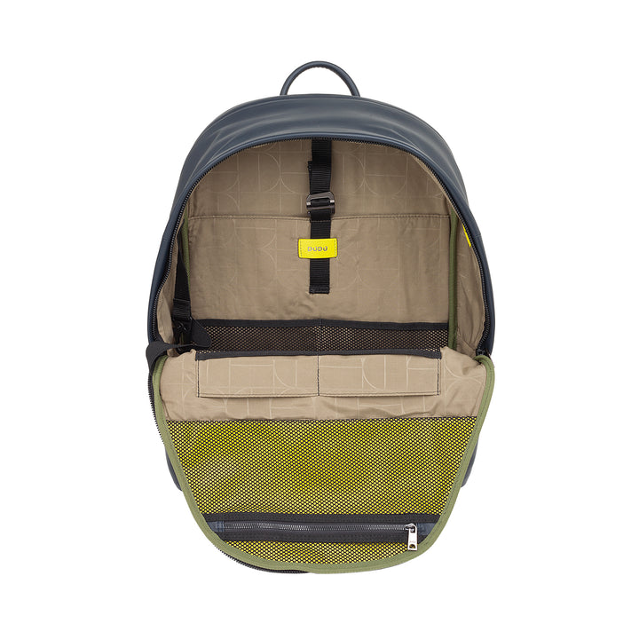 Mochila de couro DUDU para homens e mulheres com suporte para PC de 15L – mochila elegante para viagem e trabalho com bolso acolchoado para laptop (até 13"), alças ajustáveis e design compacto