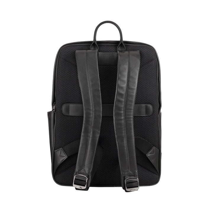 Mochila de couro DUDU para homens e mulheres, suporte para PC de até 15,6 "MacBook de 16 polegadas, mochila de viagem de 20 litros, elegante mochila de escritório para trabalho com vários compartimentos