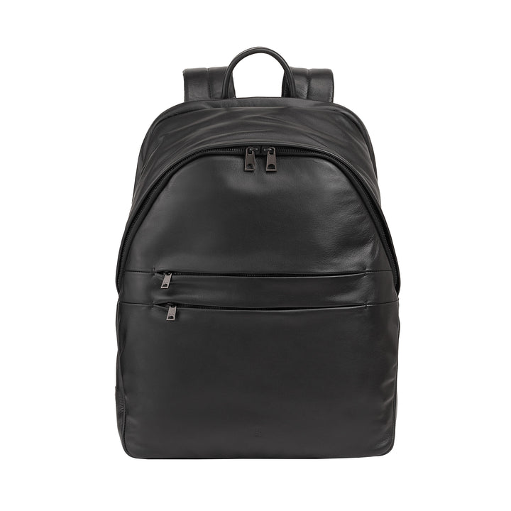 Mochila de couro DUDU para homens e mulheres, suporte para PC de até 15,6 "MacBook de 16 polegadas, mochila de viagem de 20 litros, mochila de trabalho de escritório com um design elegante e essencial