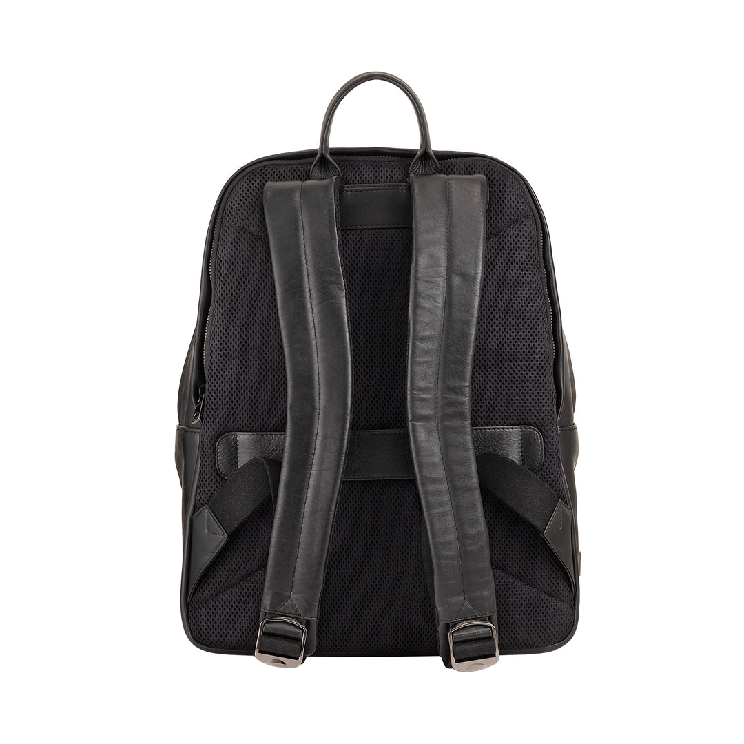 Mochila de couro DUDU para homens e mulheres, suporte para PC de até 15,6 "MacBook de 16 polegadas, mochila de viagem de 20 litros, mochila de trabalho de escritório com um design elegante e essencial
