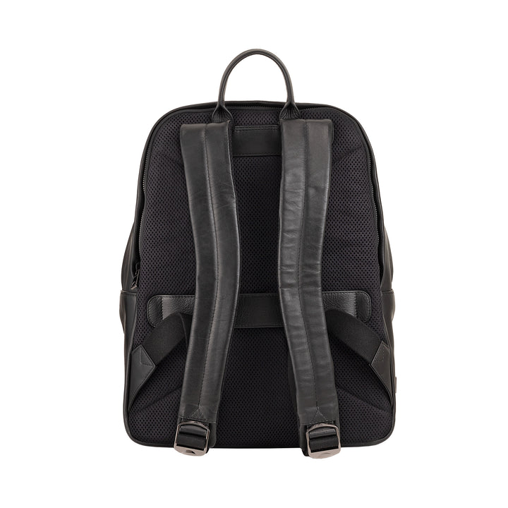 Mochila de couro DUDU para homens e mulheres, suporte para PC de até 15,6 "MacBook de 16 polegadas, mochila de viagem de 20 litros, mochila de trabalho de escritório com um design elegante e essencial