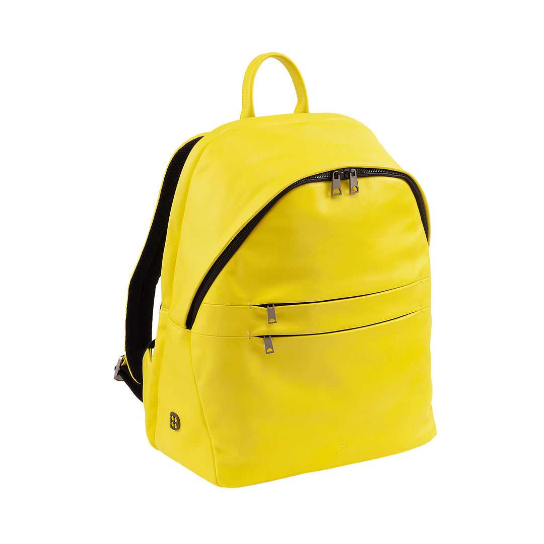 Mochila de couro DUDU para homens e mulheres, suporte para PC de até 15,6 "MacBook de 16 polegadas, mochila de viagem de 20 litros, mochila de trabalho de escritório com um design elegante e essencial