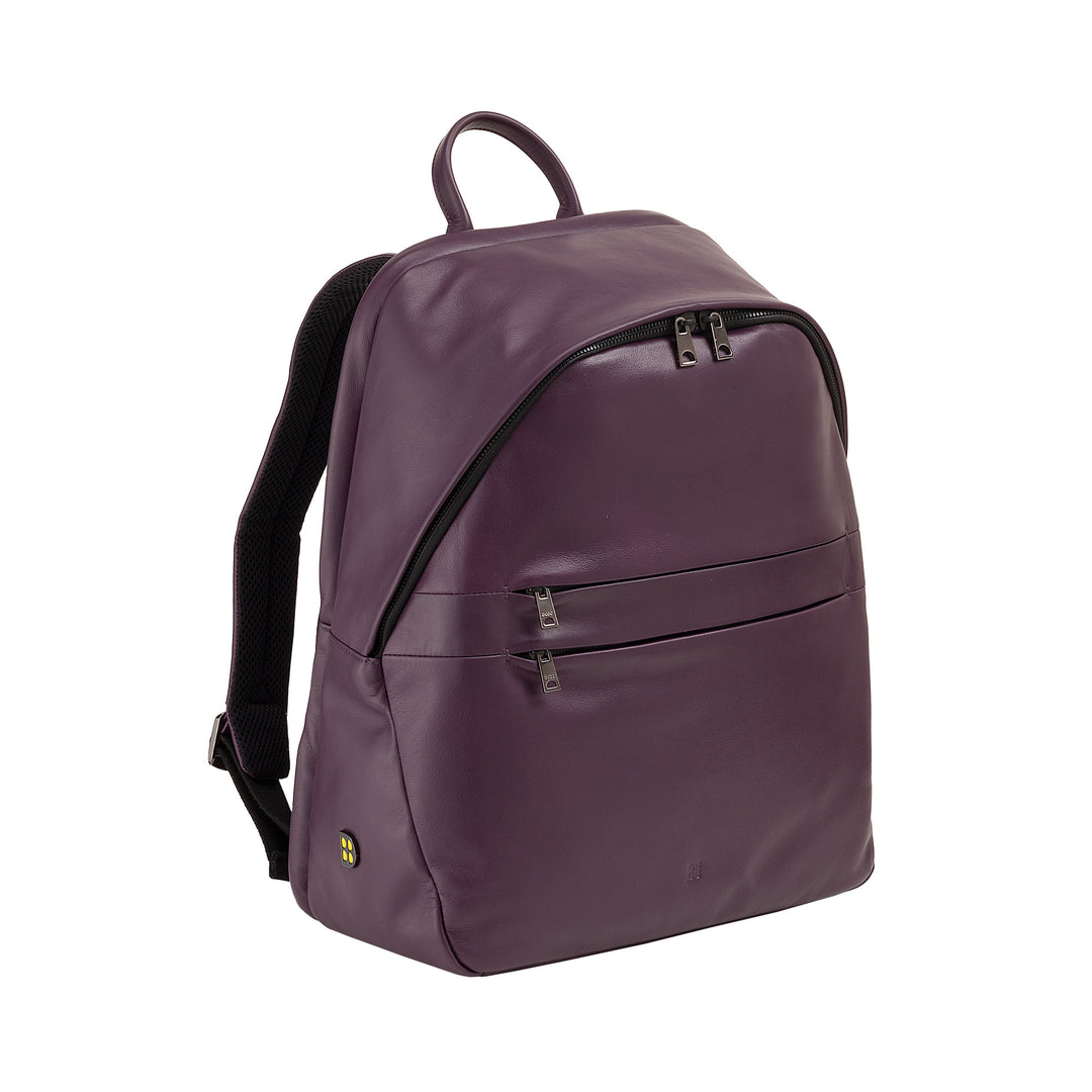 Mochila de couro DUDU para homens e mulheres, suporte para PC de até 15,6 "MacBook de 16 polegadas, mochila de viagem de 20 litros, mochila de trabalho de escritório com um design elegante e essencial