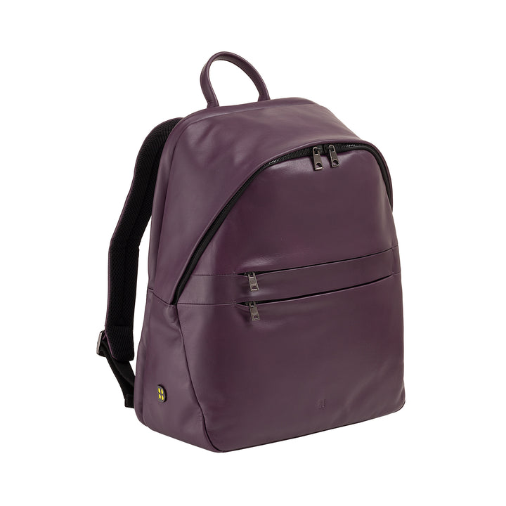 Mochila de couro DUDU para homens e mulheres, suporte para PC de até 15,6 "MacBook de 16 polegadas, mochila de viagem de 20 litros, mochila de trabalho de escritório com um design elegante e essencial