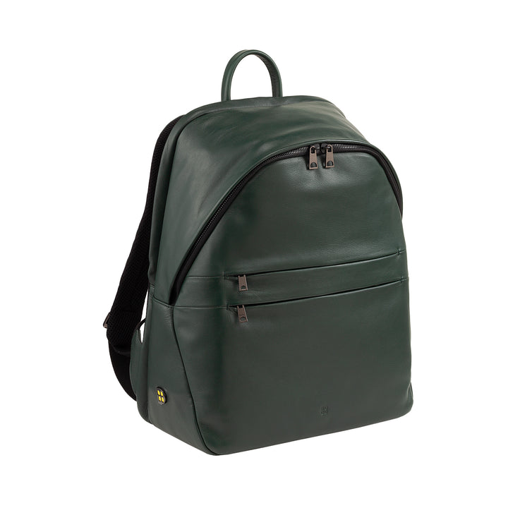 Mochila de couro DUDU para homens e mulheres, suporte para PC de até 15,6 "MacBook de 16 polegadas, mochila de viagem de 20 litros, mochila de trabalho de escritório com um design elegante e essencial