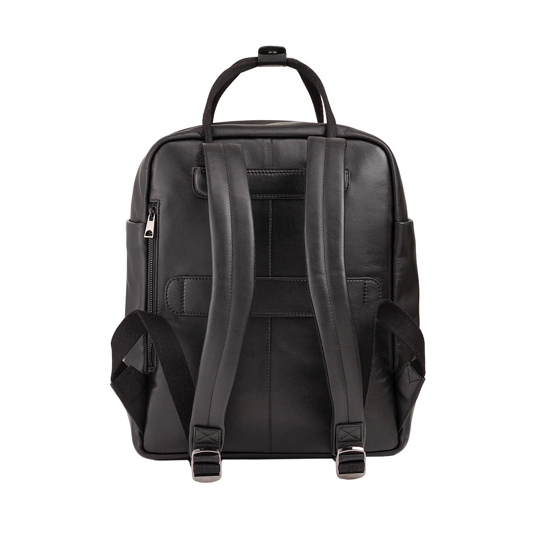 DUDU Zaino in Pelle Uomo Donna – Zaino Casual Unisex Elegante e Capiente, 19 Litri, con Tasca Frontale e Scomparto Tablet, Perfetto per Lavoro, Viaggio e Tempo Libero