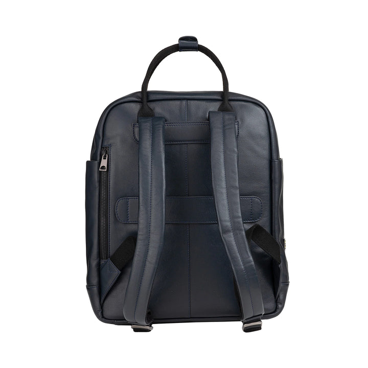 DUDU Zaino in Pelle Uomo Donna – Zaino Casual Unisex Elegante e Capiente, 19 Litri, con Tasca Frontale e Scomparto Tablet, Perfetto per Lavoro, Viaggio e Tempo Libero