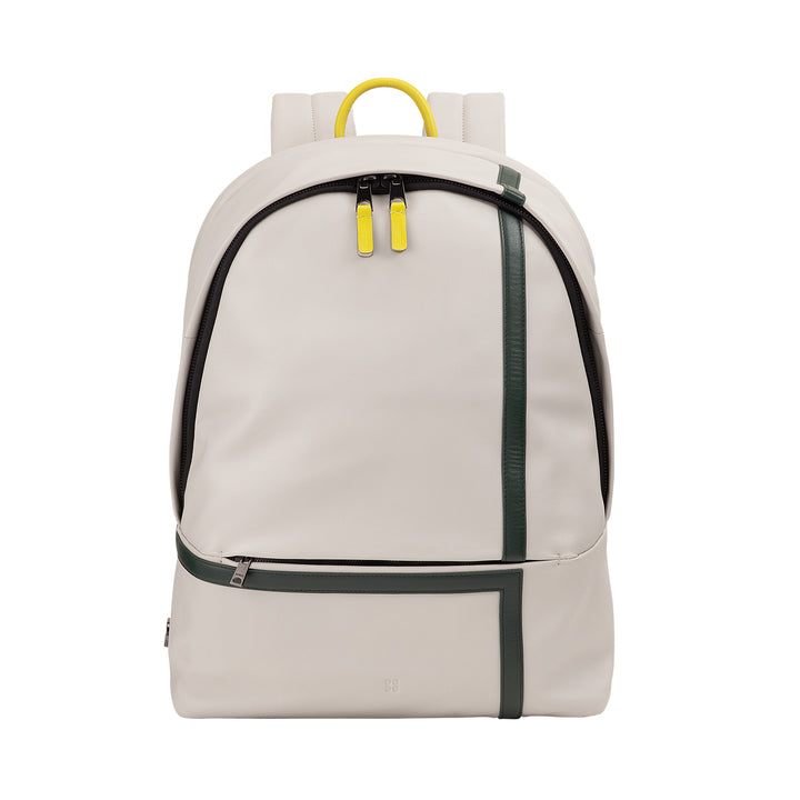 Mochila de couro DUDU para homens e mulheres – Design inspirado em tênis, mochila para PC ou MacBook, costas respiráveis e alças acolchoadas