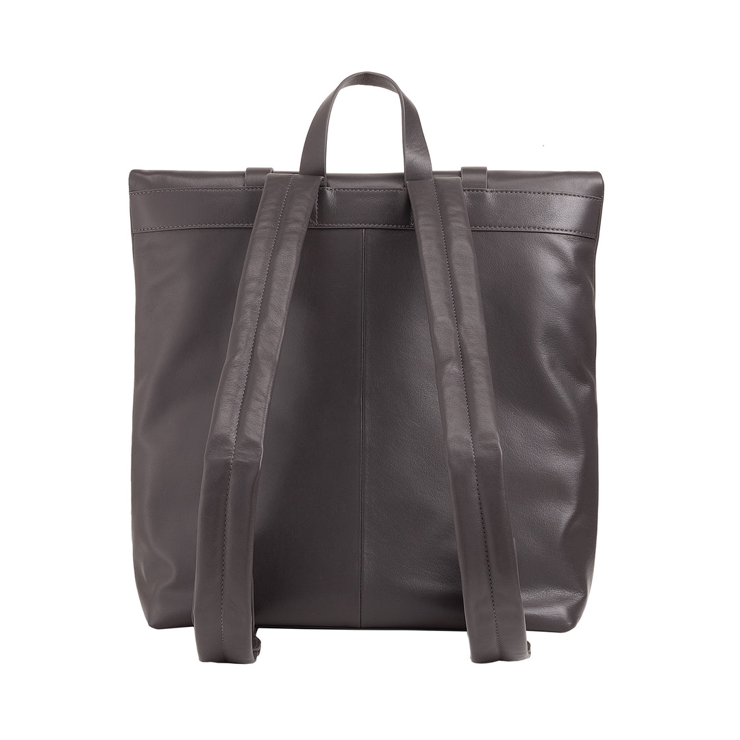 DUDU farverig læderrygsæk til mænd, kvinder, stor blød rygsæk 14L multilommer afslappet sportsdesign