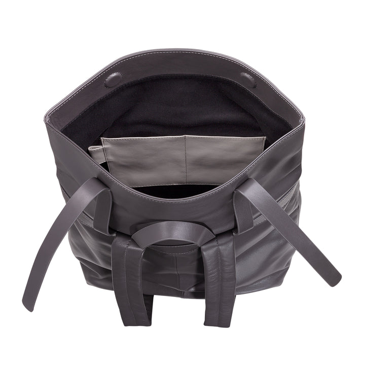 DUDU farverig læderrygsæk til mænd, kvinder, stor blød rygsæk 14L multilommer afslappet sportsdesign