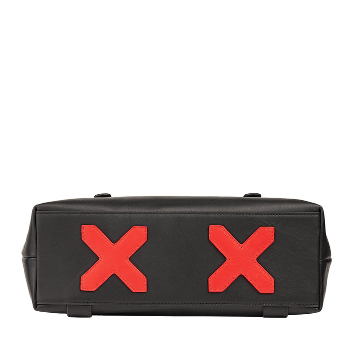 DUDU farverig læderrygsæk til mænd, kvinder, stor blød rygsæk 14L multilommer afslappet sportsdesign