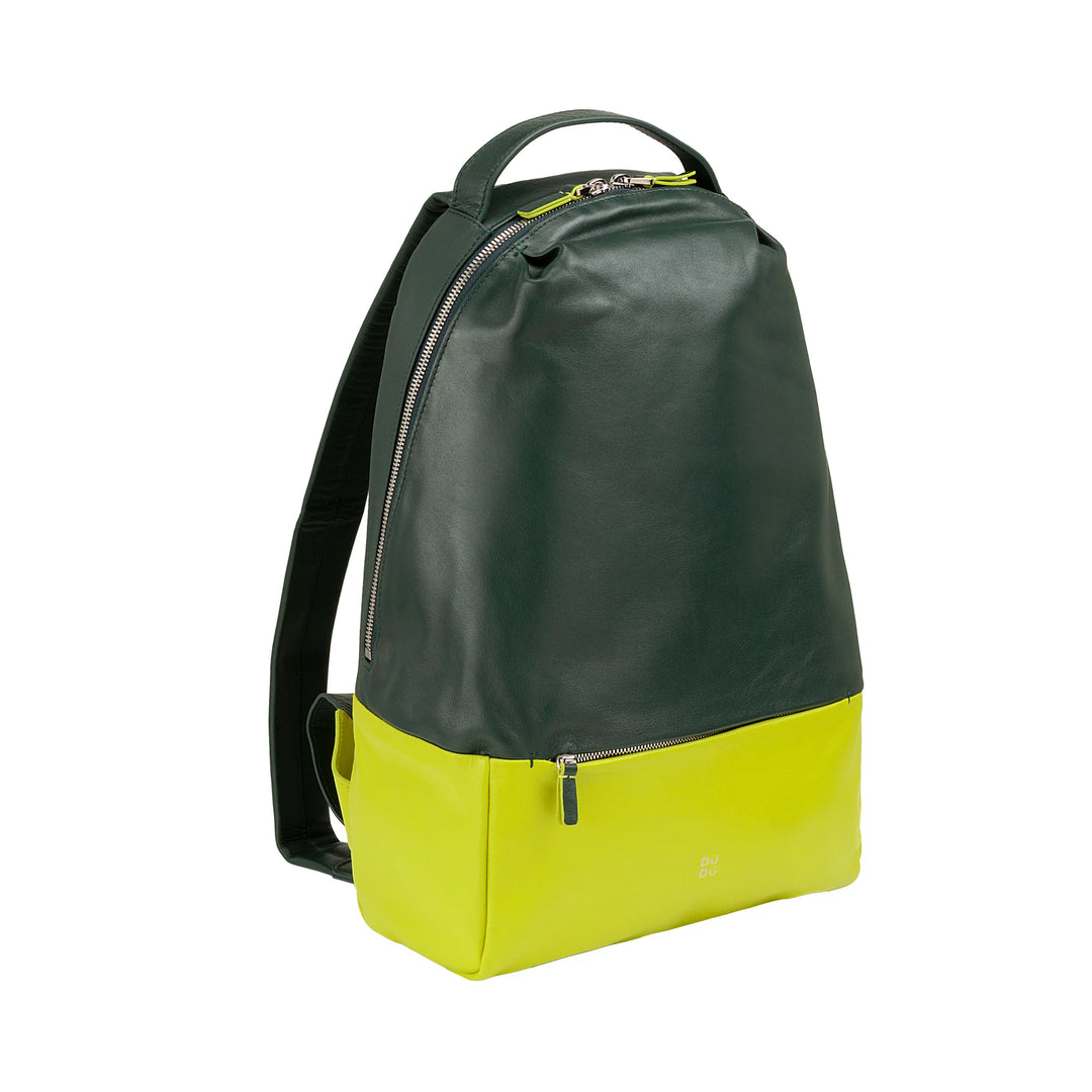 Rucsac sport pentru bărbați DUDU din piele multicoloră, design moale, colorat, rucsac pentru femei cu buzunar antifurt