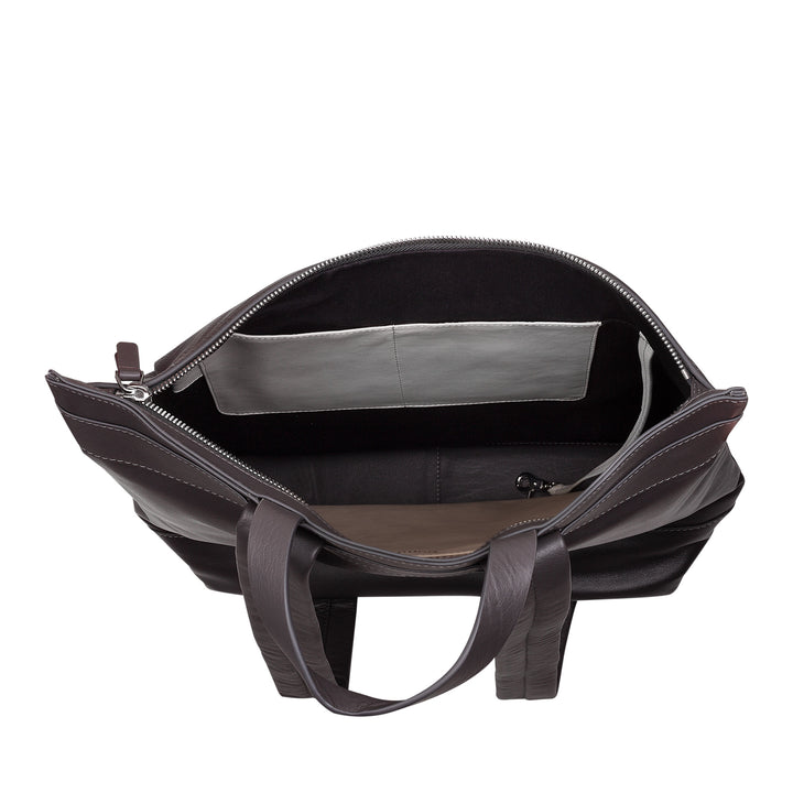 DUDU Herren-Rucksack, Damen-lässiger weicher Rucksack aus echtem Leder mit Reißverschluss, großer bunter Rucksack für Arbeit und Freizeit