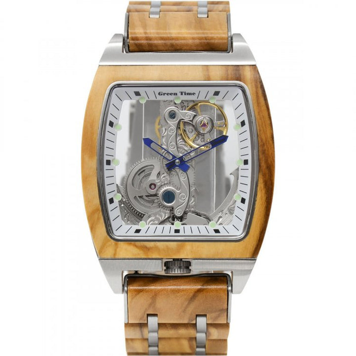 Green Time Automatikuhr 44x39mm Automatik Stahl Holz ZW169B