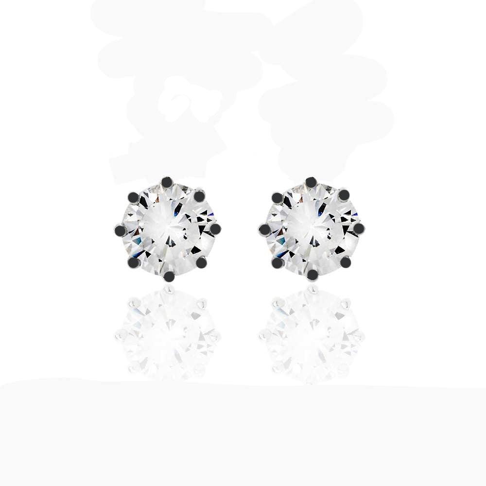 981 Jewels Boucles d'oreilles Glamour Stone argent 925 finition PVD ruthénium zircone cubique OR56P Ru - Capodagli 1937