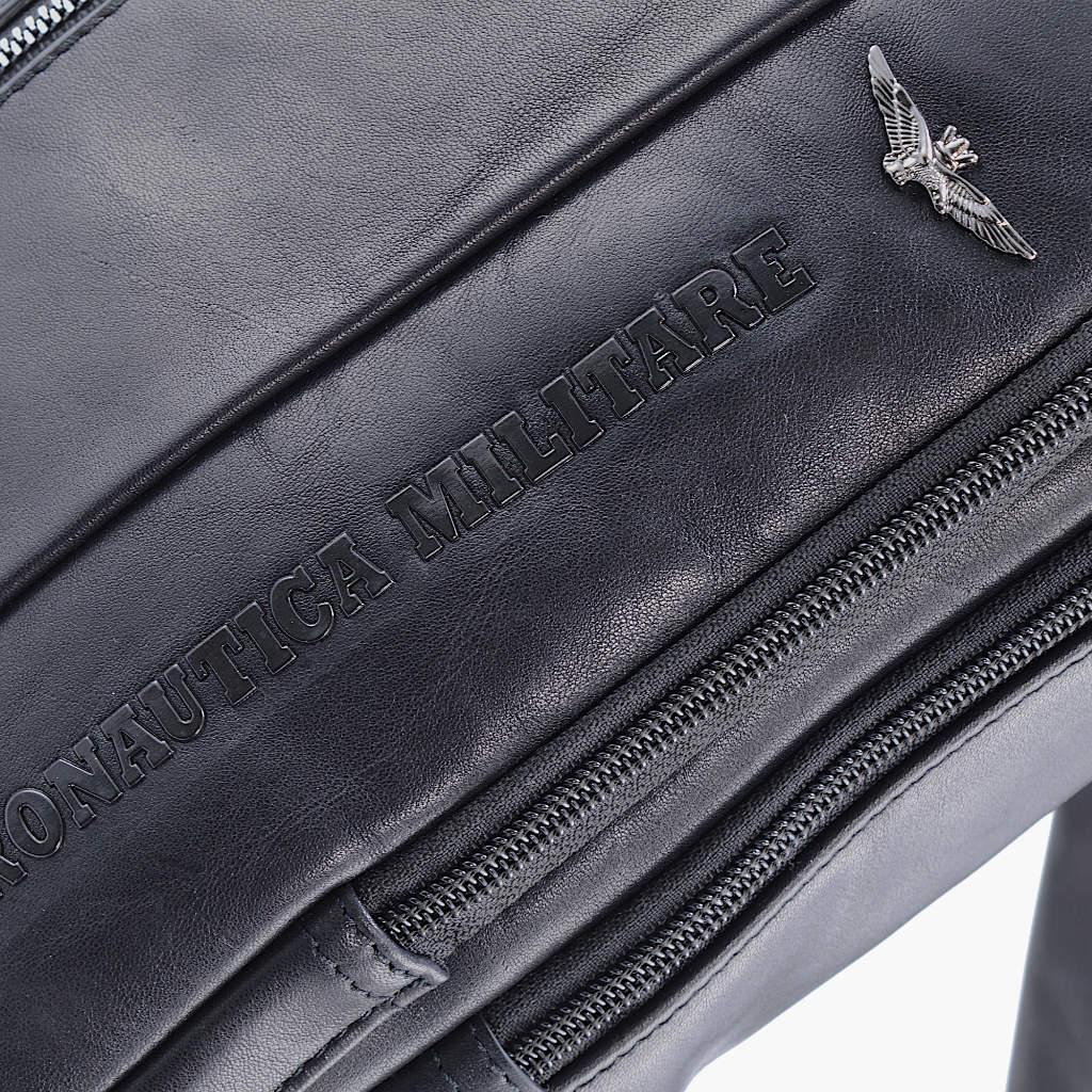 Aeronautica Militare Geanta de umar din piele Thunder line AM462-BL - Capodagli 1937