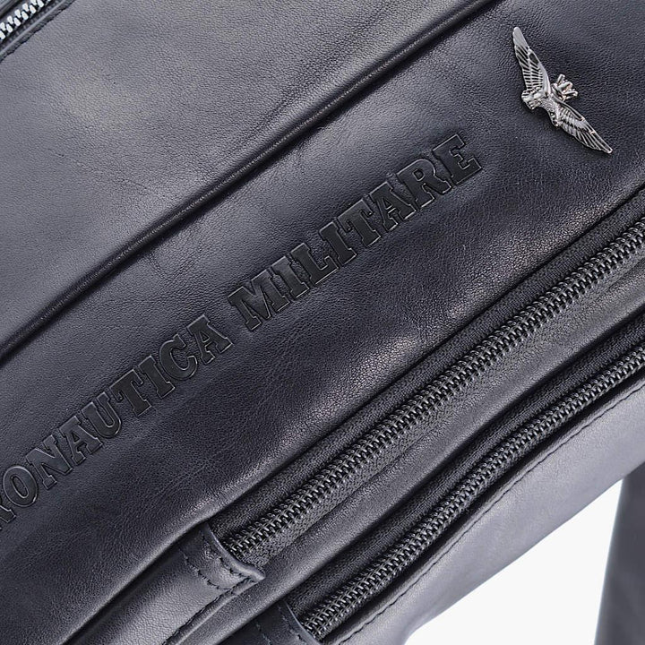 Aeronautica Militare Geanta de umar din piele Thunder line AM462-BL - Capodagli 1937