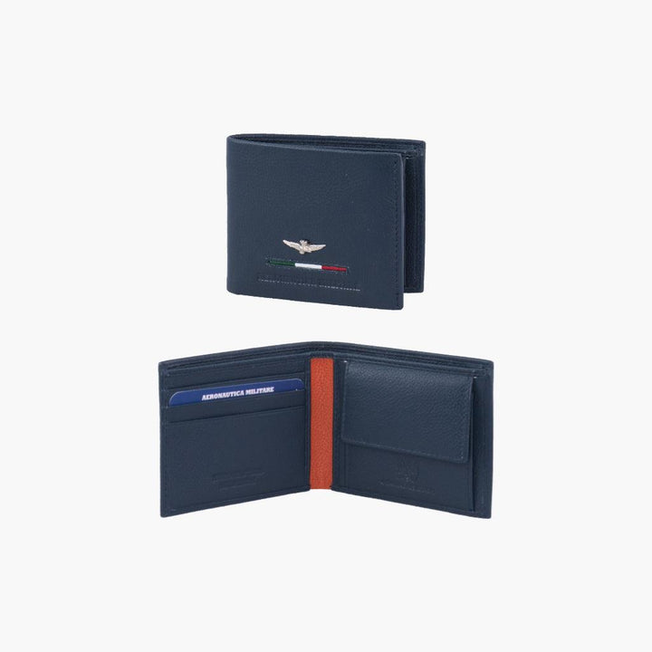 Aeronautica Militare Small men's wallet Fighter line AM150-BL - Capodagli 1937