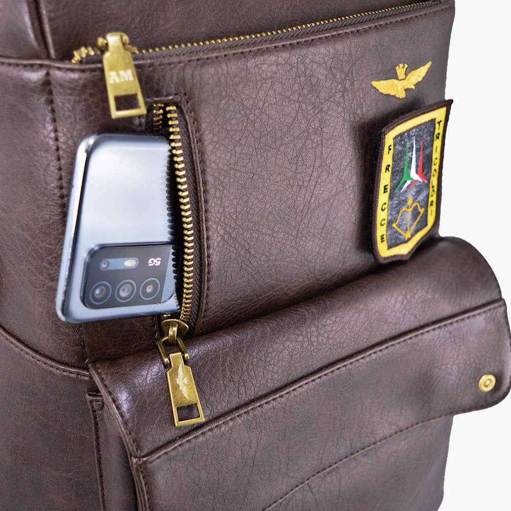 Rucsac pentru computer pentru bărbați Aeronautica Militare Pilot line AM476-AN - Capodagli 1937