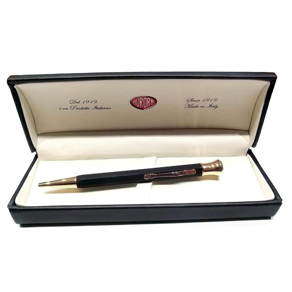 Aurora kulspetspenna Permanent stål roséguld finish grafit effekt harts 232-PN - Gioielleria Capodagli