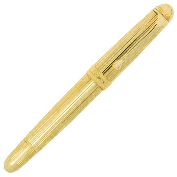 Caneta-tinteiro Aurora pistão Ouro laminado 802 - Capodagli 1937