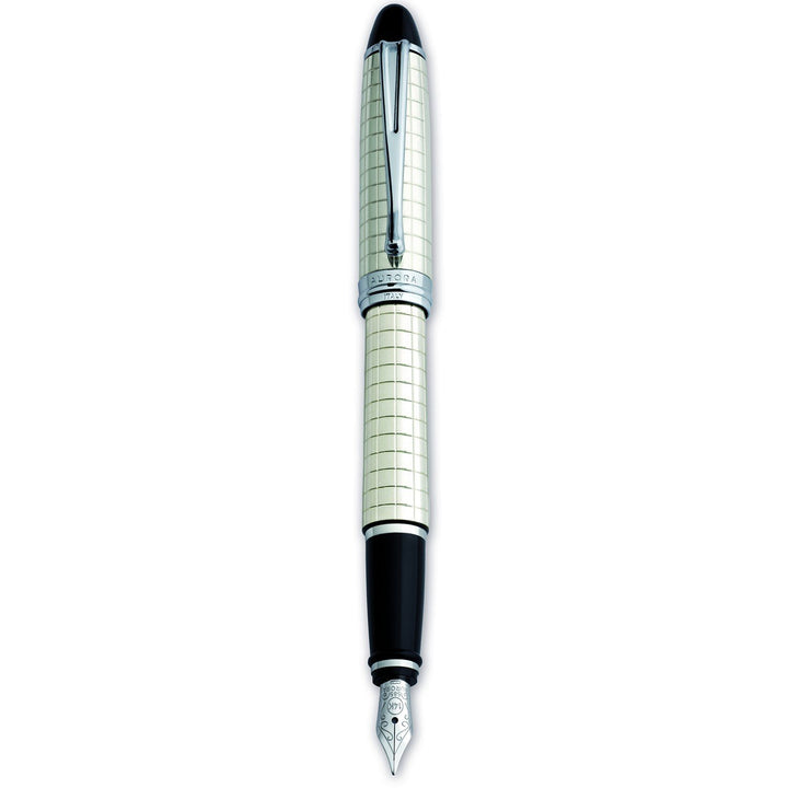 Aurora Ipsilon Quadra fountain pen silver B14-Q - Gioielleria Capodagli