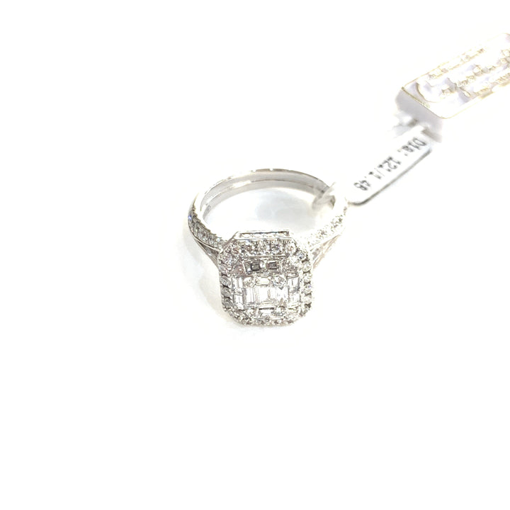 Anillo Bianco Milano en oro blanco de 18 kt de 6,2 gy 121 diamantes con un total de 1,48 ct AN.13150202 - Gioielleria Capodagli