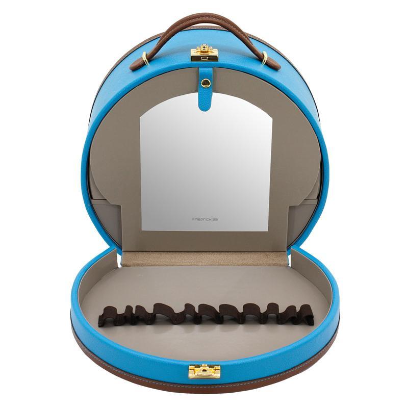 Porta-joias Friedrich23 Ascot Azure Blue 32030-5 - Capodagli 1937