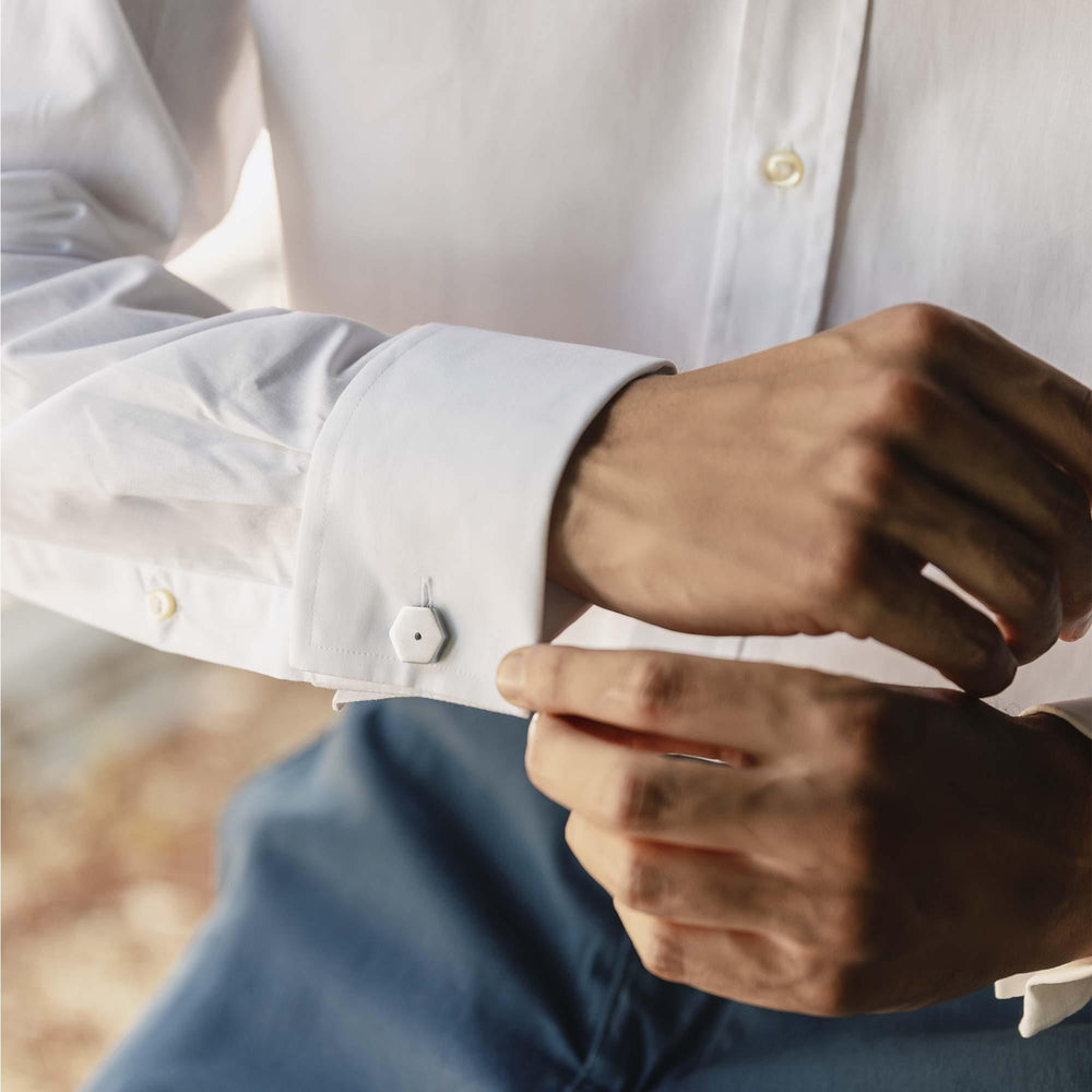 Breil Black Diamond manchetknapper stål diamant TJ3075 - Capodagli 1937