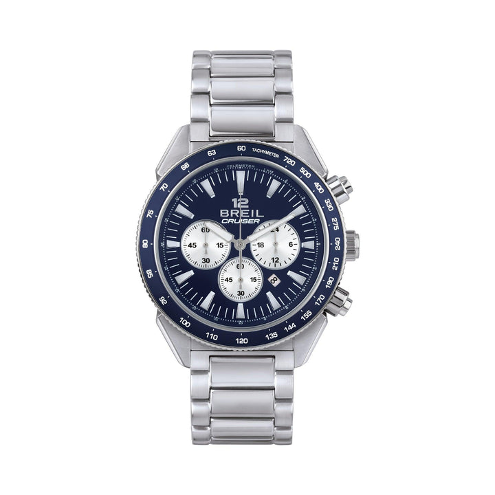 Breil Cruiser Chrono watch 44mm blue quartz steel TW1925 - Capodagli 1937