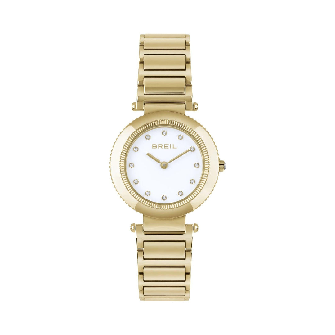 Breil Pivot-Uhr, 32 mm, weißer Quarzstahl, IP-Gold-Finish, TW1962 – Capodagli 1937