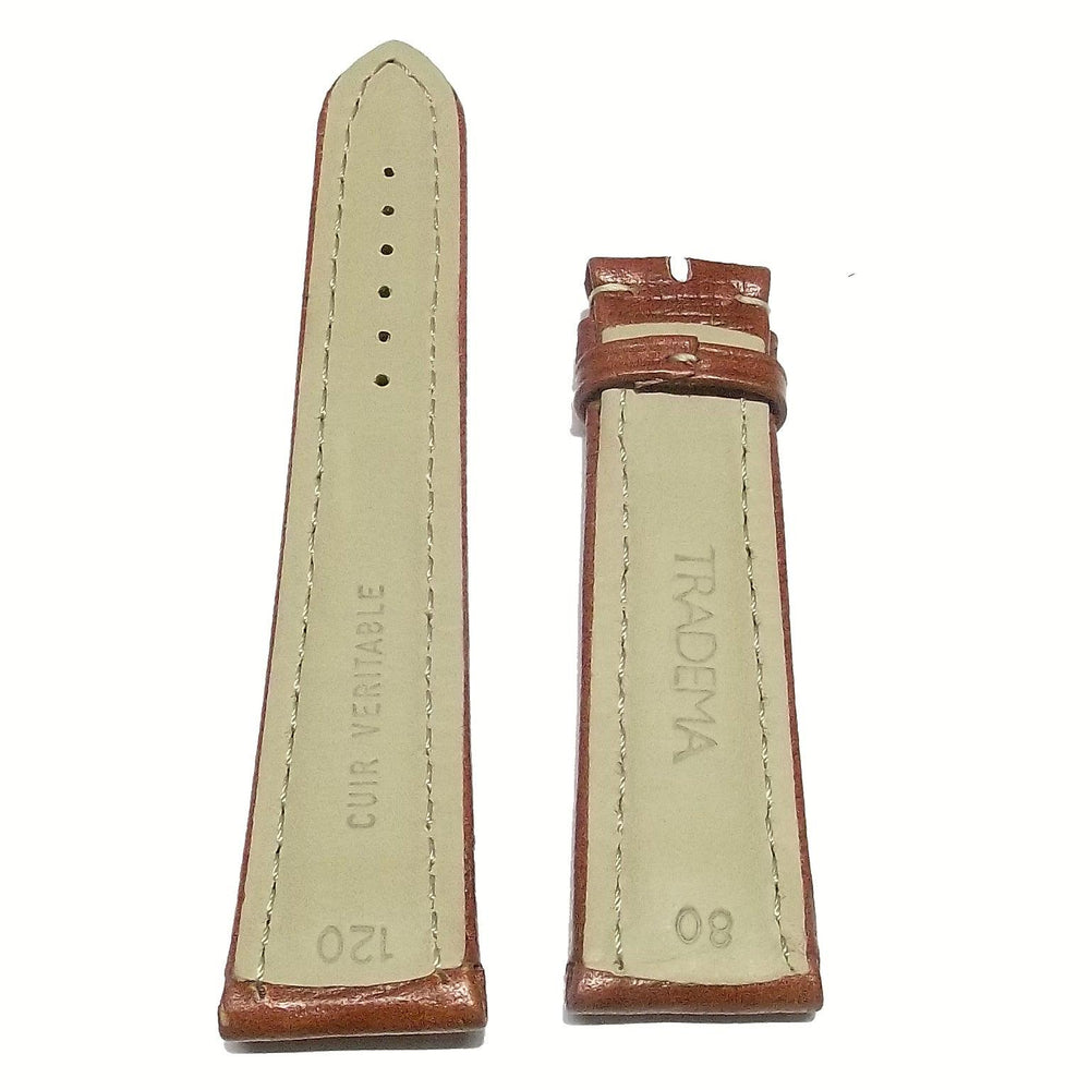 Breitling by Tradema braunes Lederarmband 22 mm ohne Schnalle Breitling-22/20-M – Capodagli 1937