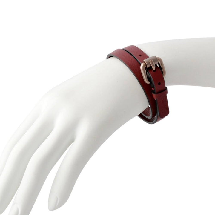 Calvin Klein Adventurous women's bracelet red leather small size KJ5NRB69010S - Capodagli Jewelry