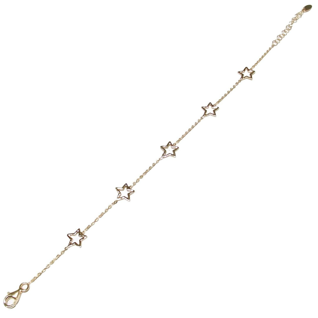 Pulsera Capodagli 5 Star wire en plata 925, acabado PVD en oro amarillo CPD-BRA-ARG-0002-G - Capodagli 1937
