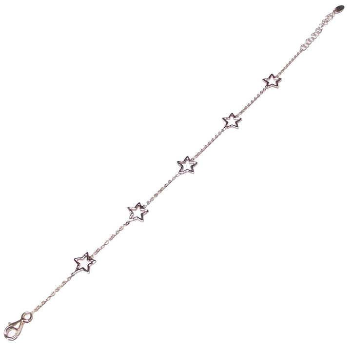 Capodagli 5 Star wire armbånd i 925 sølv, rosa guld PVD finish CPD-BRA-ARG-0002-R - Capodagli 1937